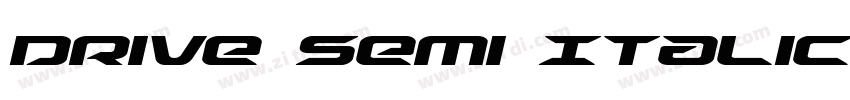 Drive Semi Italic字体转换